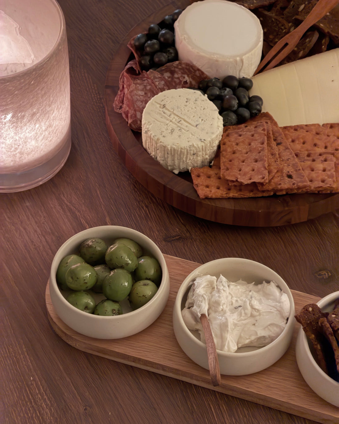 Serveringsskål i stengods 4-delar