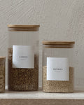 Fyrkantig glasburk Alba – bild 2