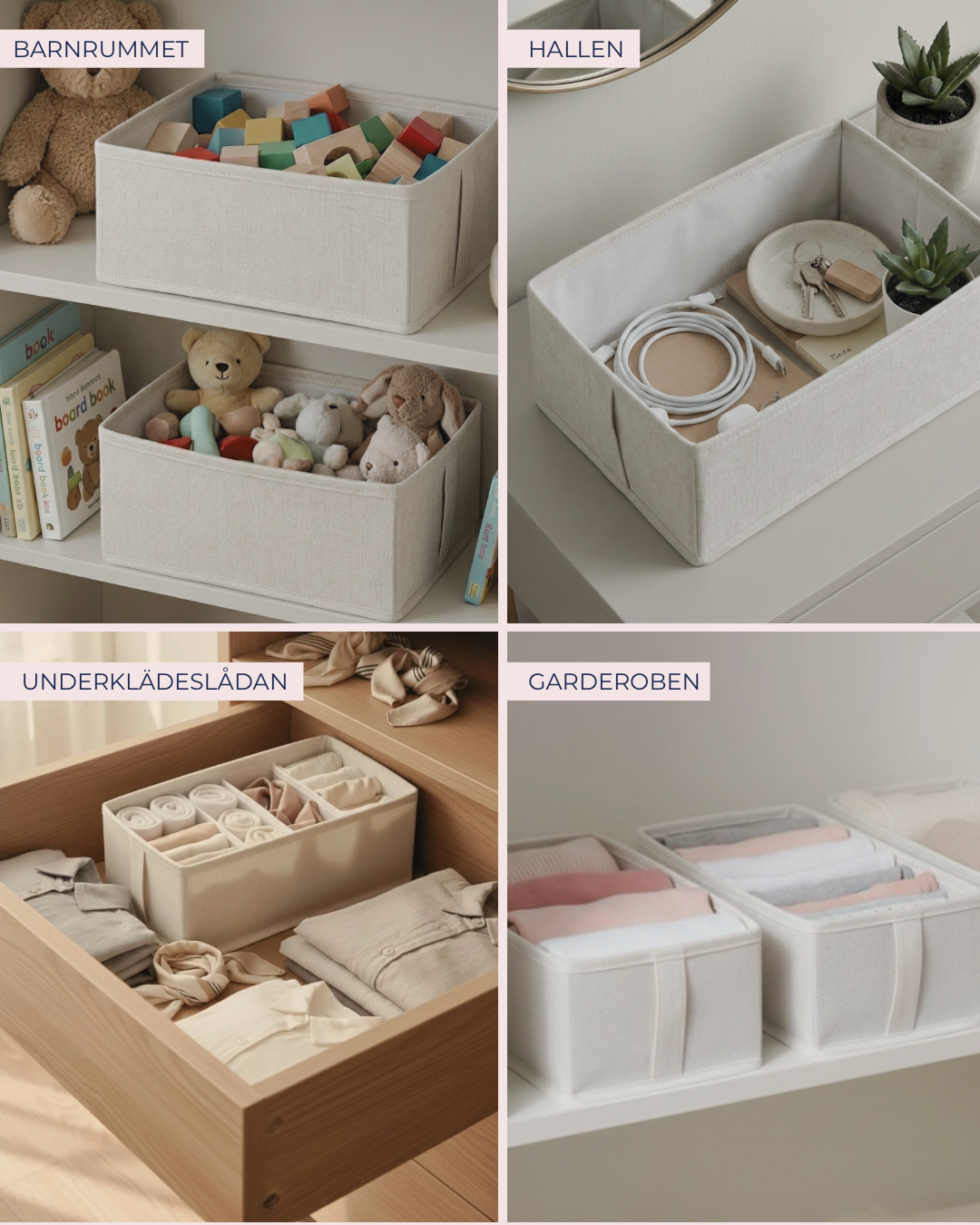 Garderobslåda beige – bild 2