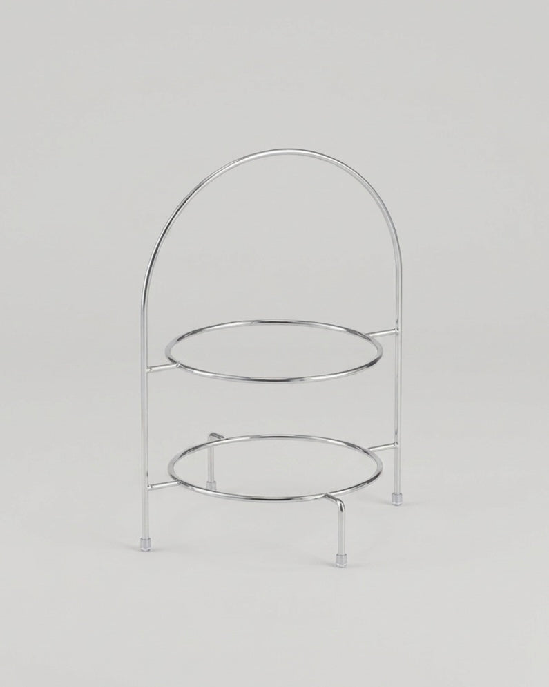 Elegant serveringsställ i krom