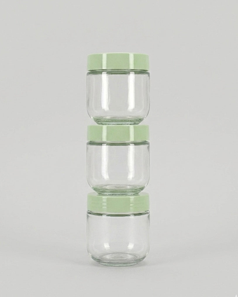 Lufttät förvaringsburk 3-pack