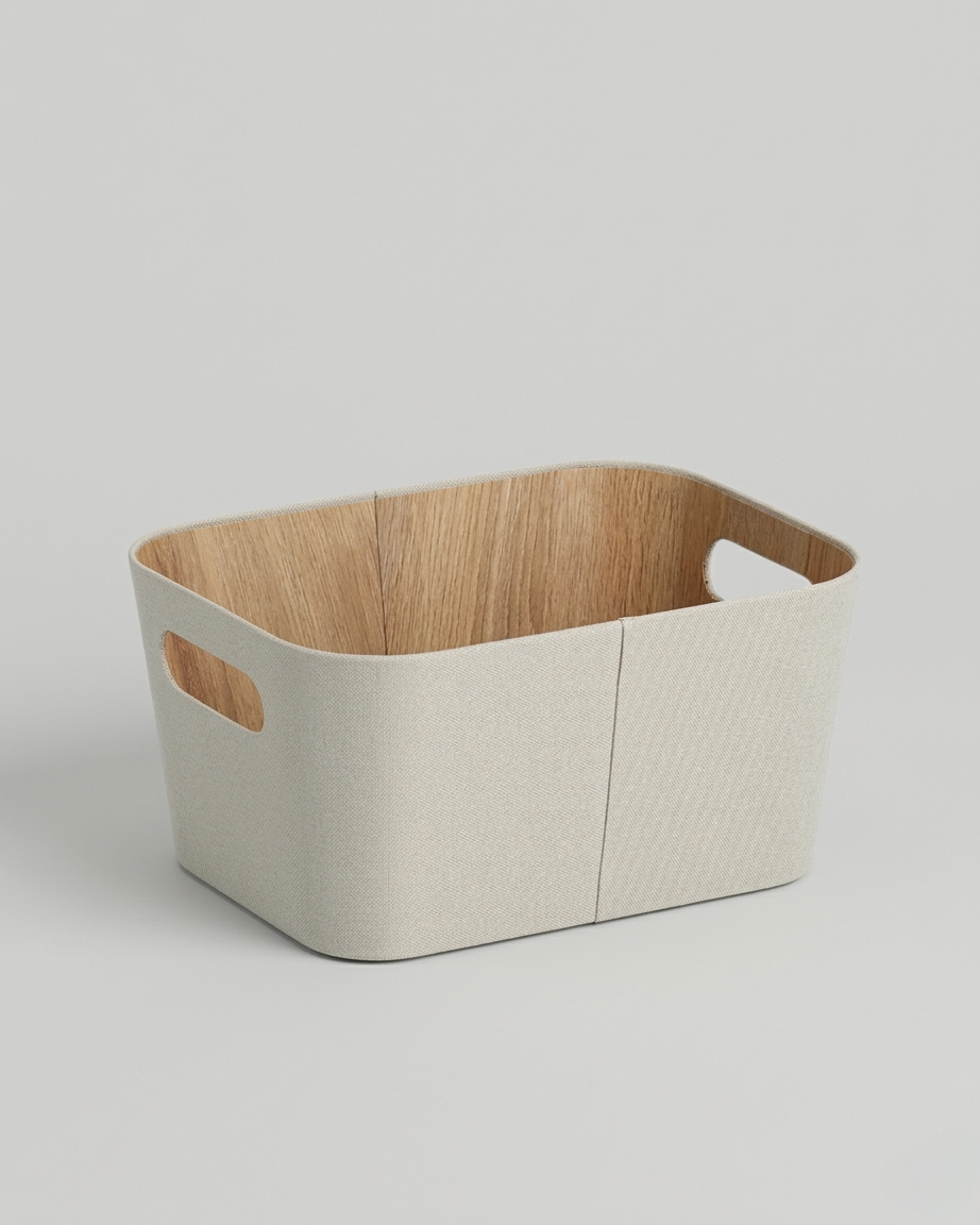 Beige förvaringslåda Selma