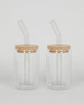 Glasbägare smoothie 2-pack