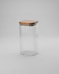 Fyrkantig glasburk Leia 1600 ml