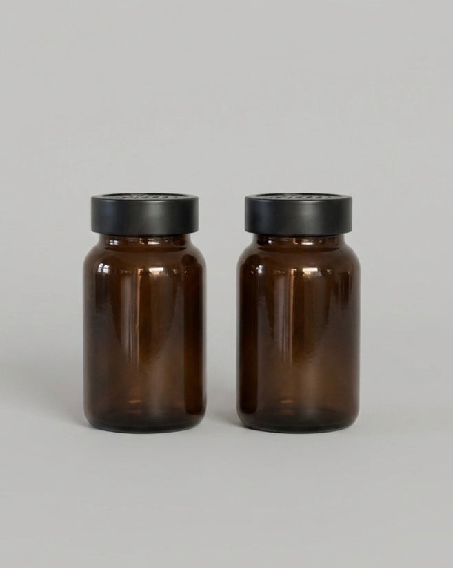 Glasburk med ströare 2-pack – bild 3