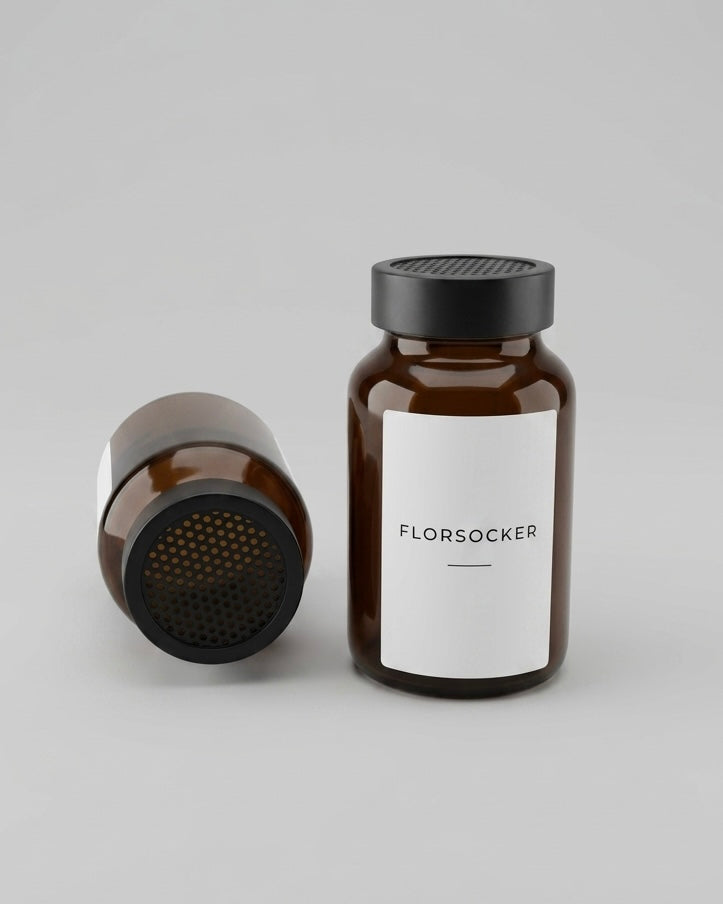 Glasburk med ströare 2-pack