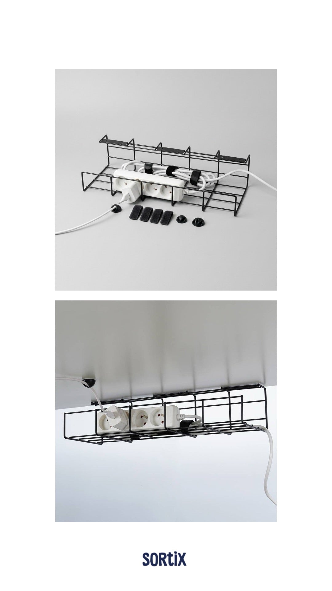 Kabelorganisatör under skrivbord – bild 2
