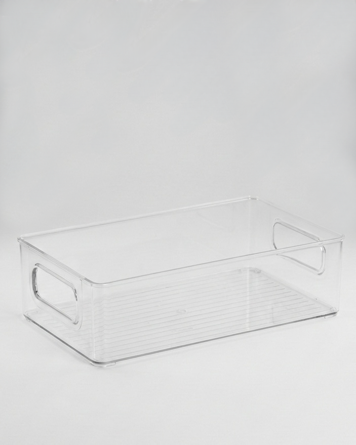 Transparent förvaringslåda Nora stor