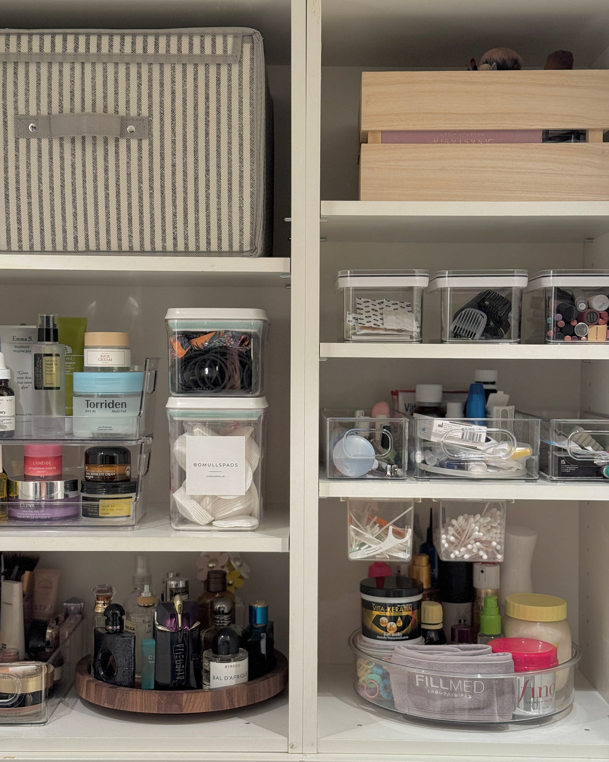Förvaringslåda med lock stripe – bild 4