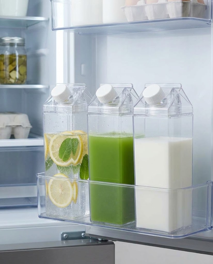 Transparent mjölkflaska 500 ml