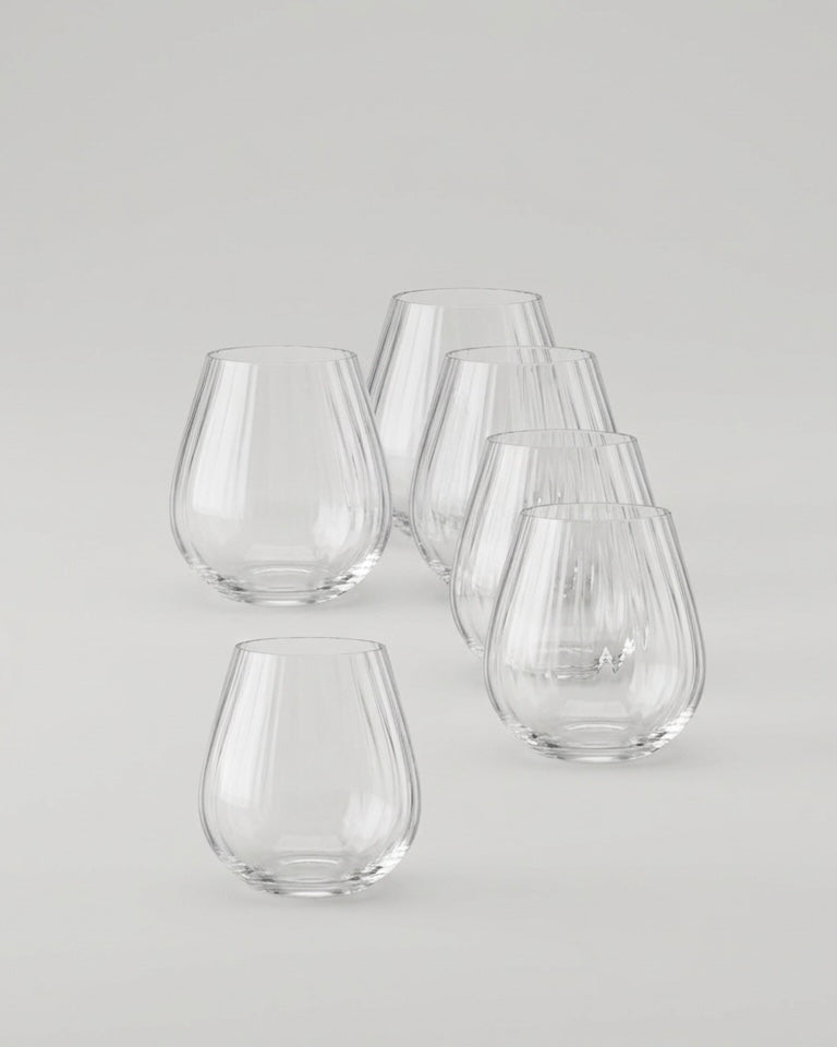 Stilrena kristallglas 6-pack