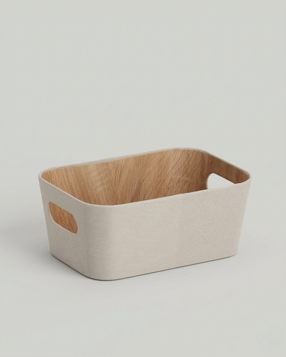Beige förvaringslåda Selma – bild 3
